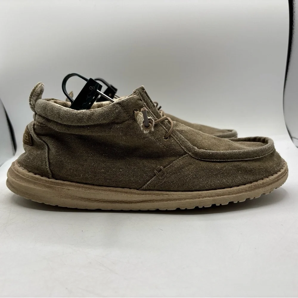 Hey Dude Conrad‎ L Mid Chukka Nut Brown Men’s Size 11 Lightweight Comfort Shoes